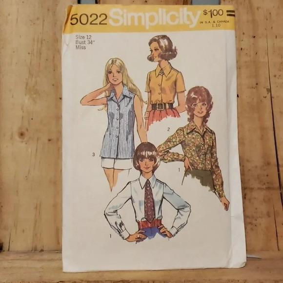 Simplicity Sewing pattern  Vintage 1972 plus misc 5 vintage patterns - Picture 1 of 7